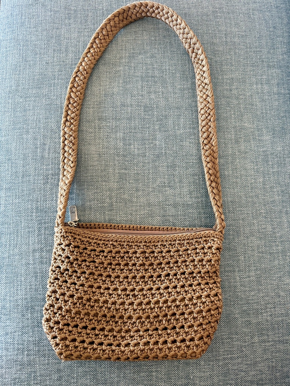Lina Tan Crochet Shoulder Bag